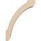 Ekena Millwork 5-inch W x 16-inch D x 22-inch H Lafayette Rough Cedar Woodgrain TimberThane Knee Brace, Primed BRCUR05X16X22LFTRCPR - alternate 4